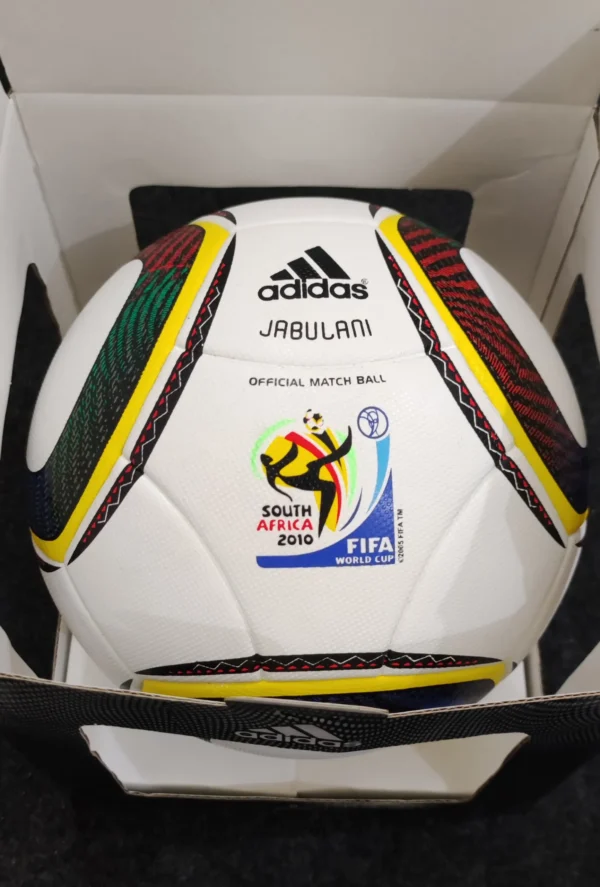 High-quality rexine Jabulani soccer ball inflated and ready for play