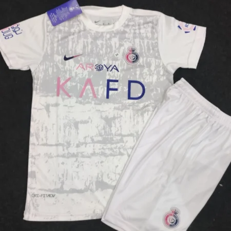 Youth and adult sizes available for Al Nassr 2023/24 Third Jersey Ronaldo #7