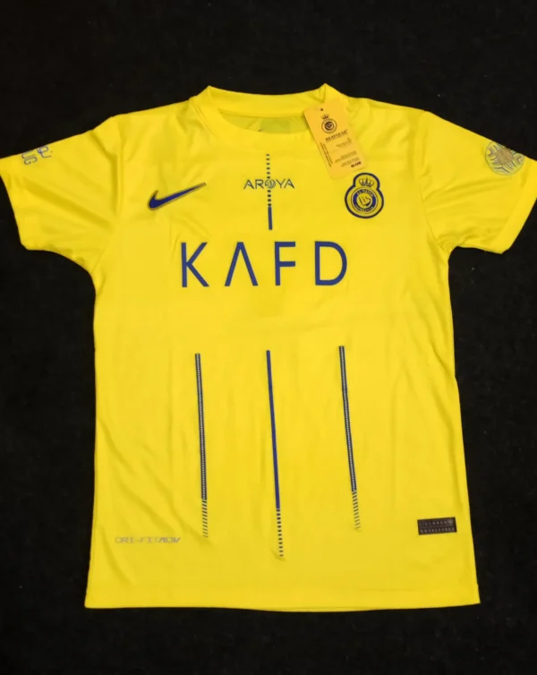 KAFD Ronaldo Jersey Yellow Al-Nassr 23/24 Home