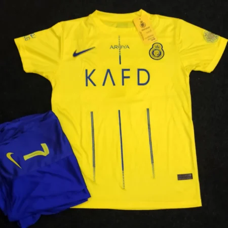 front view of KAFD Ronaldo Jersey Yellow